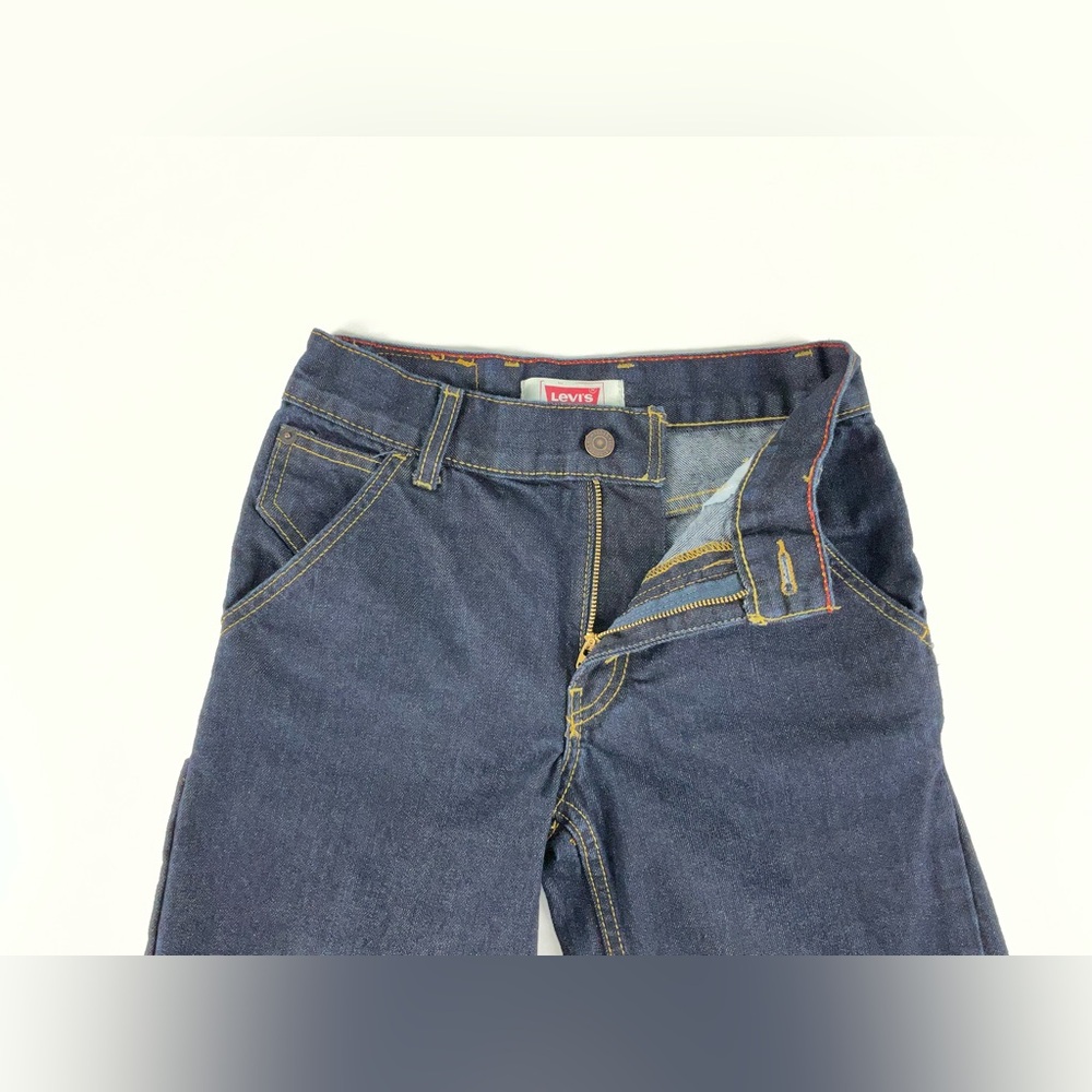 Levi's Dark Blue 6 Pocket Boys Carpenter Utility Denim Jean Shorts Size‎ 10 - Picture 5 of 10